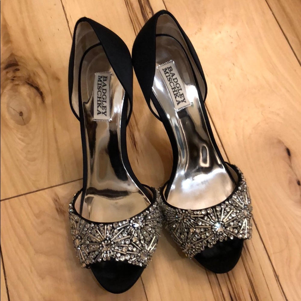 Sparkly Badgley Mischka sz 8 1/2 Heels